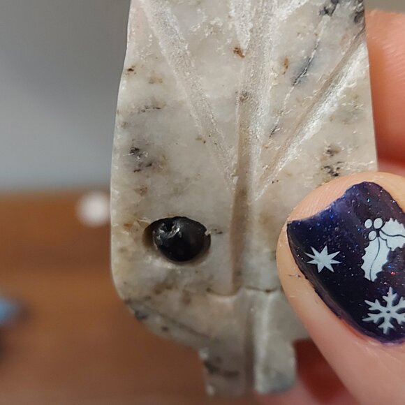 Crystal Leaf Buddies - Yellow Calcite and Dendritic Jasper - Picture 5 of 9